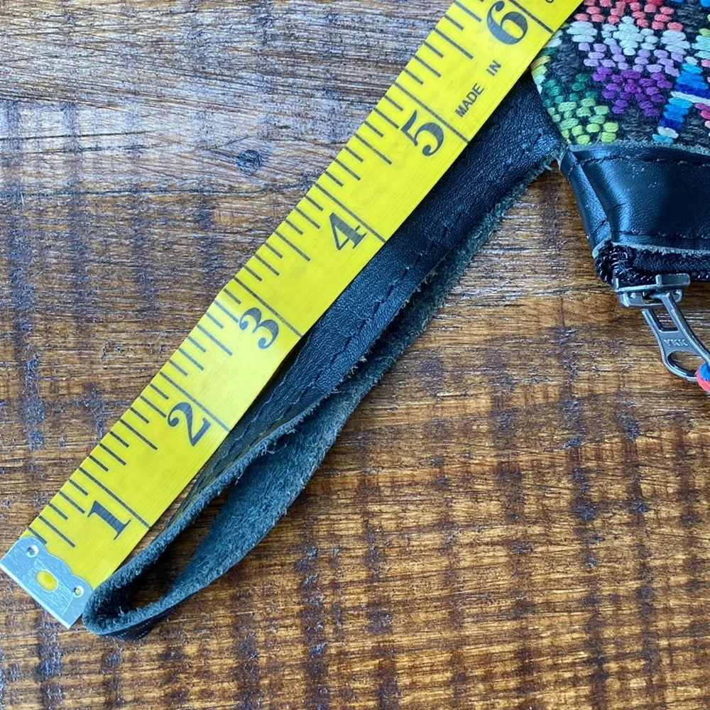 Nena & Co Pilgrim Handmade Leti Huipil Embroidered Upcycled Wristlet Clutch